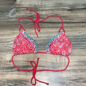 Abercrombie and fitch bikini top  size large